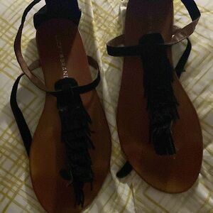 Lucky brand fringe sandals